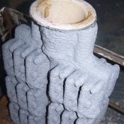 Shells are now empty and ready for the foundry process.