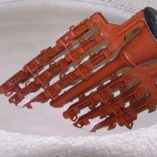 Trees are dipped in liquid slurries to build a multiple layered ceramic shell.