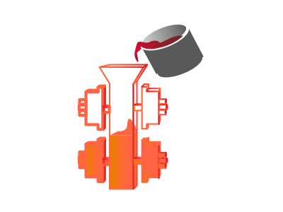Investment Casting Process Infographic Step 6: Foundry & Pouring