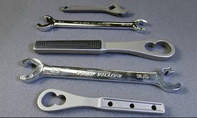 410 Stainless Steel tools that were manufactured through investment casting processes.